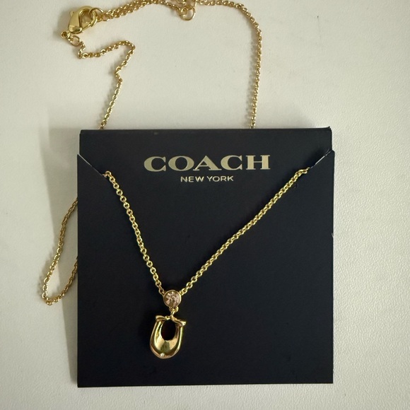 Coach Gold-Tone Pendant Necklace - Picture 1 of 1